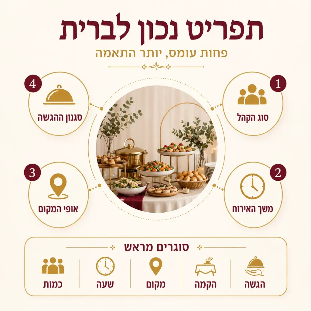 קייטרינג לברית בירושלים | אינפוגרפיקה